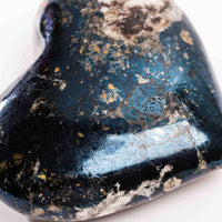 Covellite - Heart, Polished