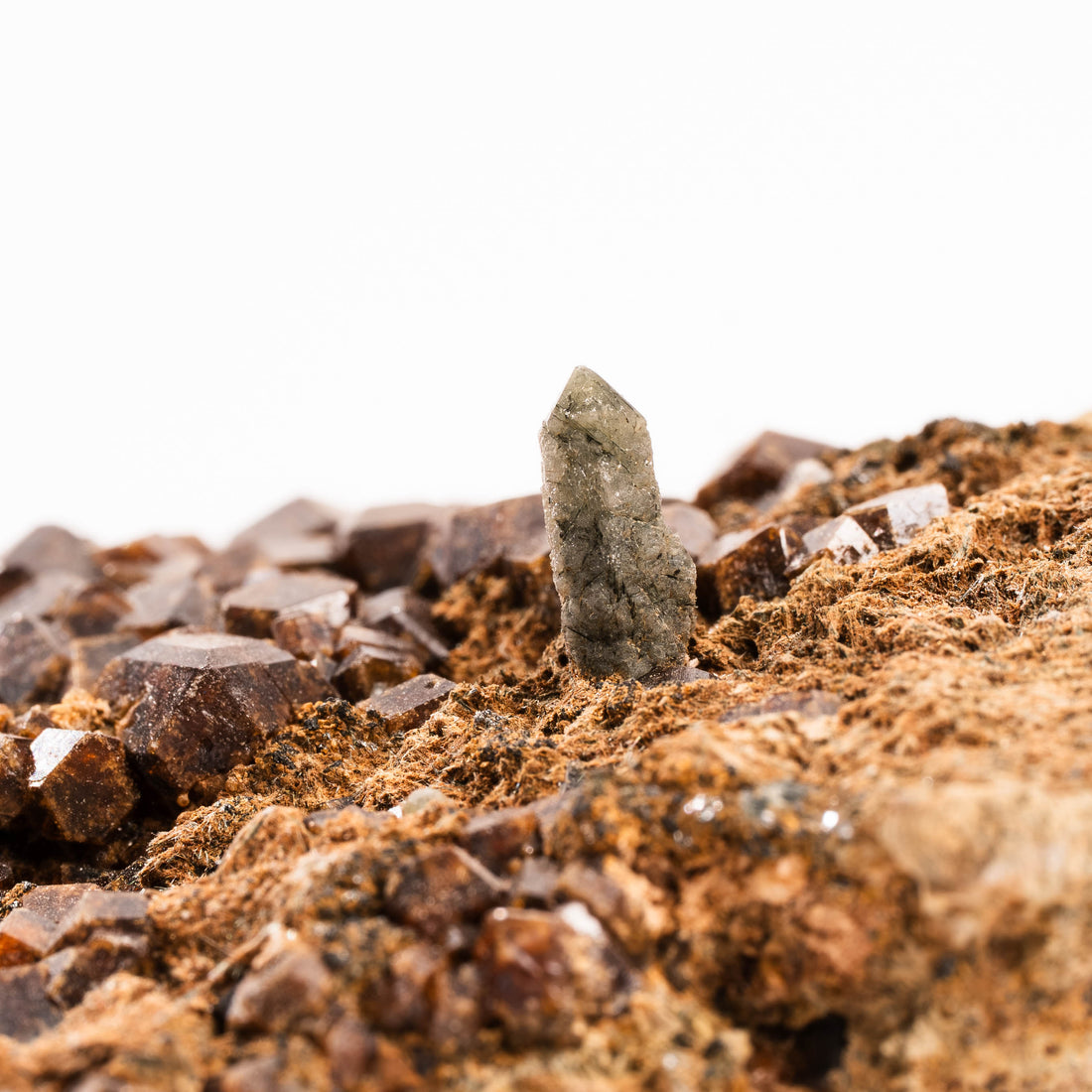 Dalnegorsk Garnet and Quartz on Matrix