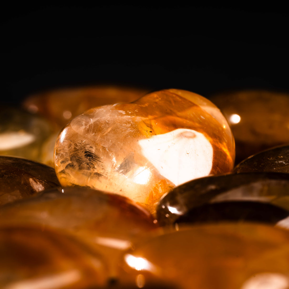 Quartz, Golden Healer - Hearts, Intuitive Pick
