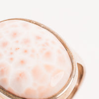 Pink Larimar + Natrolite - Ring
