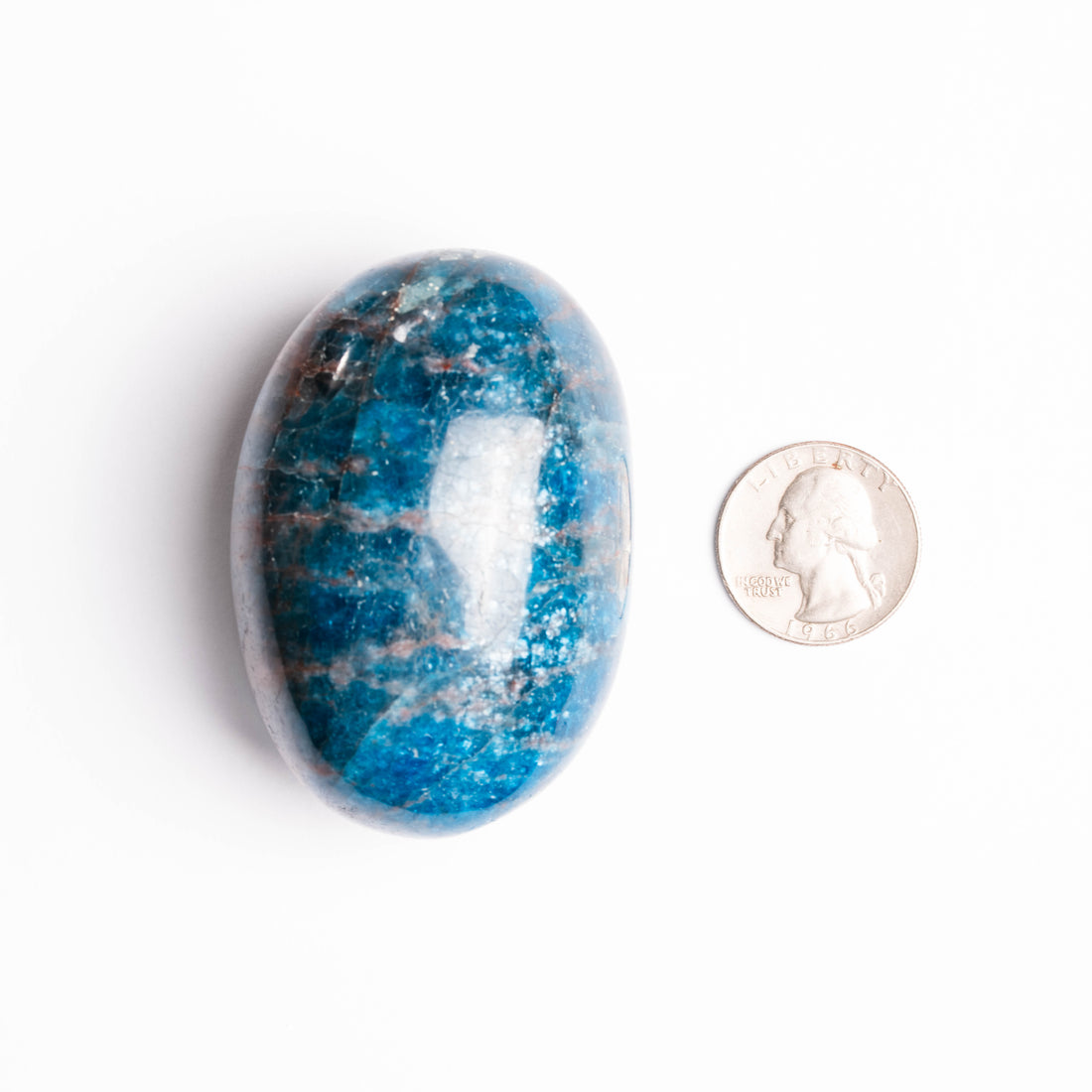 Apatite, Blue - Palm