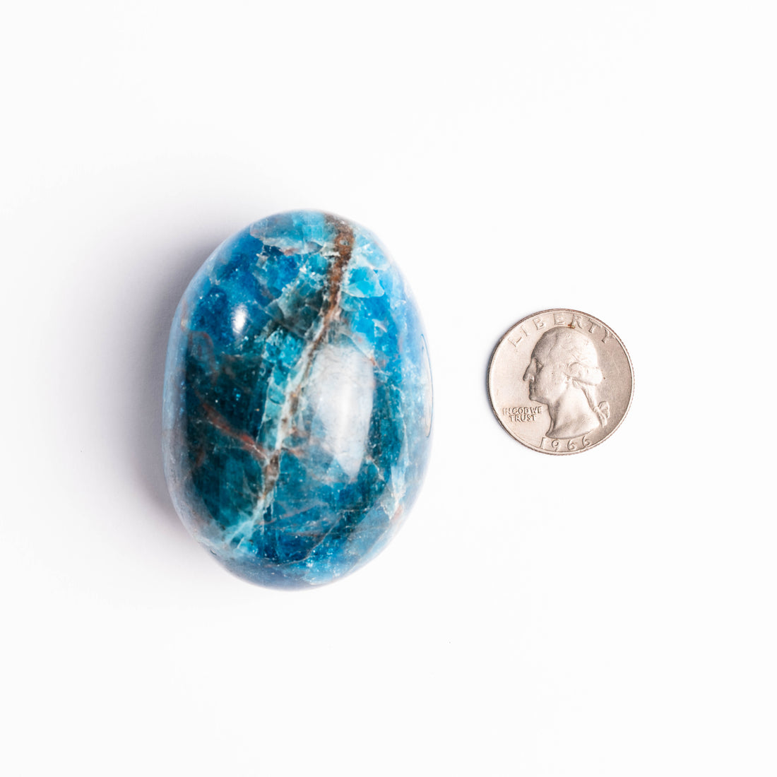 Apatite, Blue - Palm