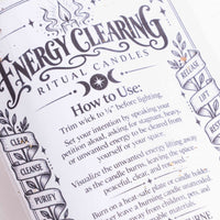 Energy Clearing Ritual Candle