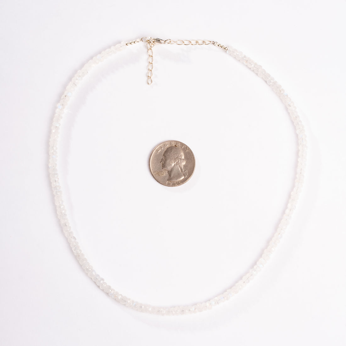 Moonstone -  Faceted Beaded Necklace