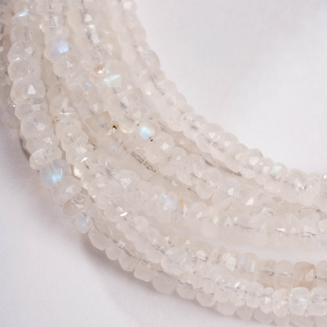 Moonstone -  Faceted Beaded Necklace