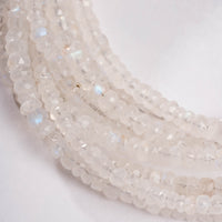 Moonstone -  Faceted Beaded Necklace