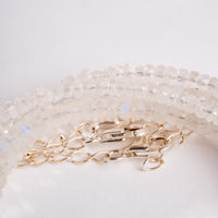 Moonstone -  Faceted Beaded Necklace
