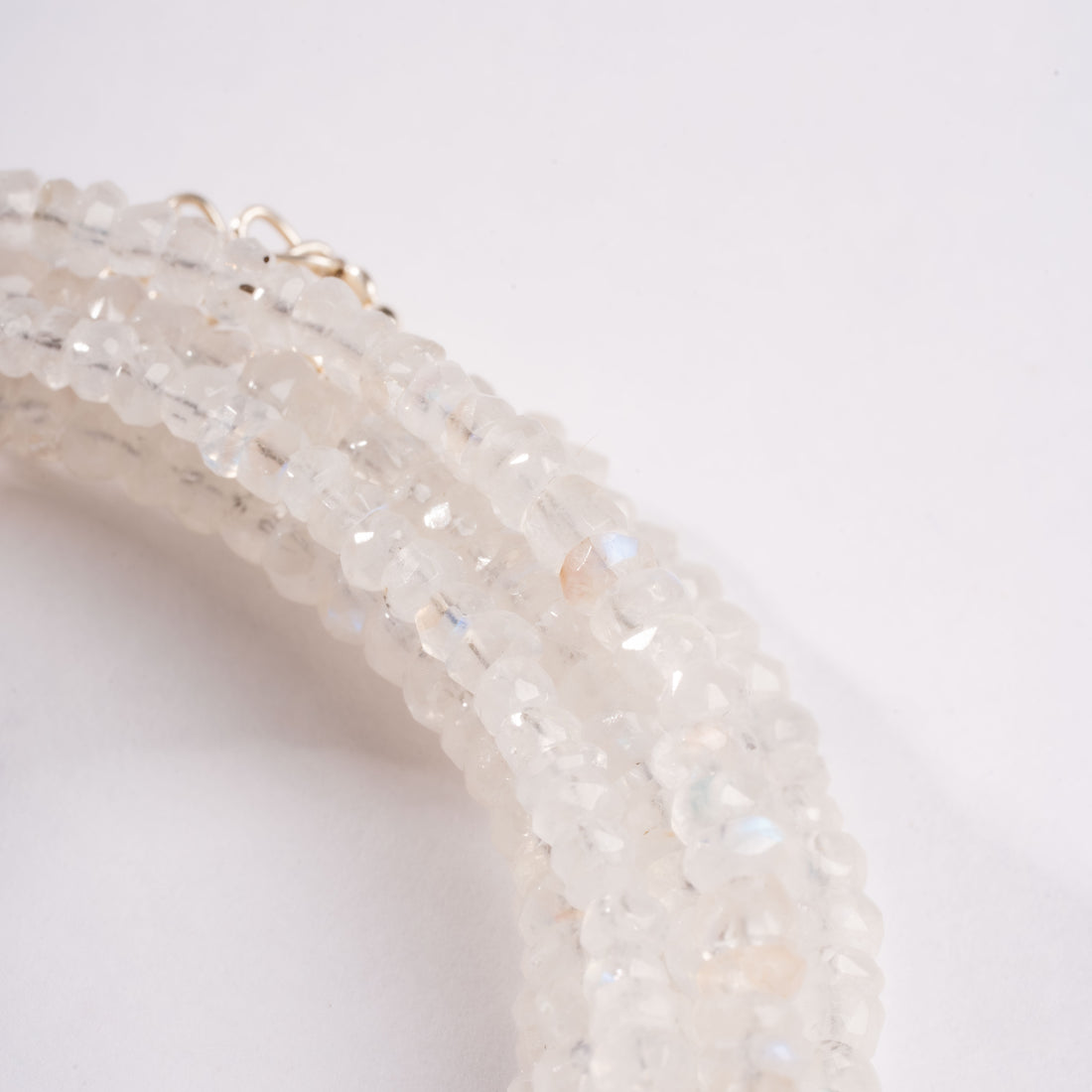 Moonstone -  Faceted Beaded Necklace