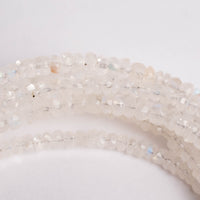 Moonstone -  Faceted Beaded Necklace
