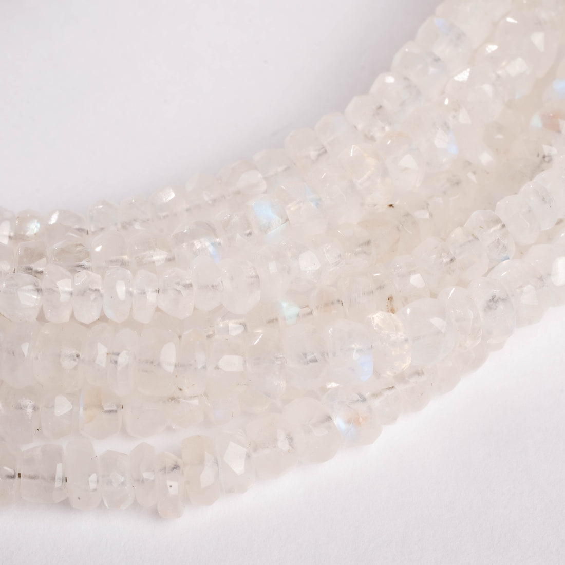Moonstone -  Faceted Beaded Necklace