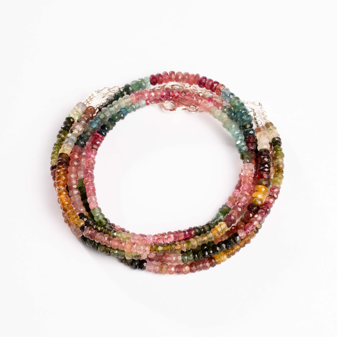 Tourmaline, Mixed - Faceted Necklace