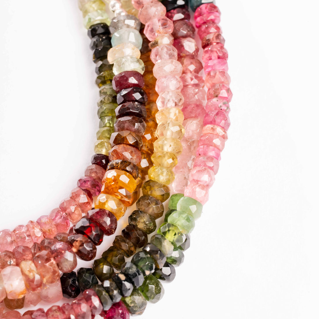 Tourmaline, Mixed - Faceted Necklace