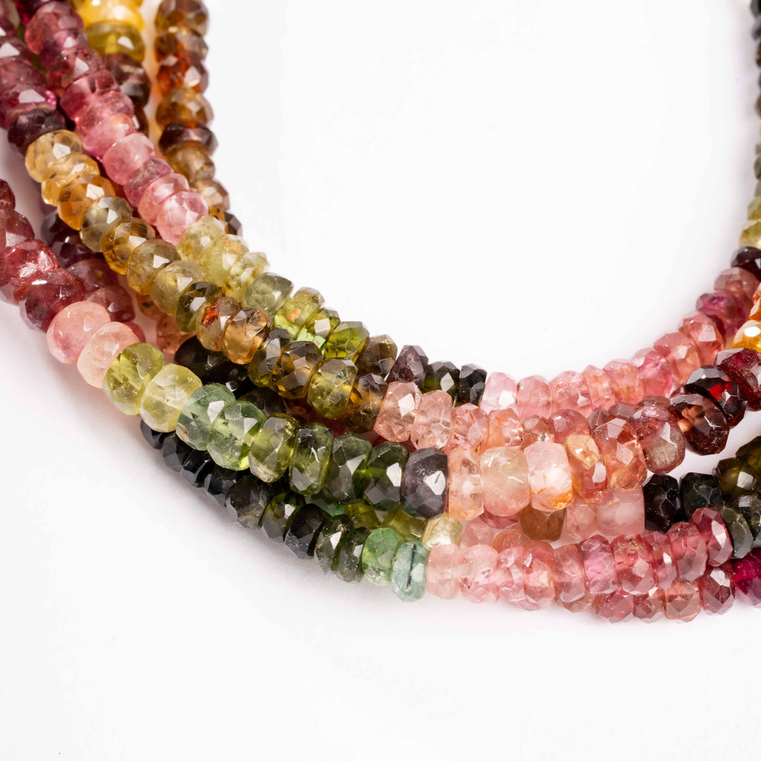 Tourmaline, Mixed - Faceted Necklace