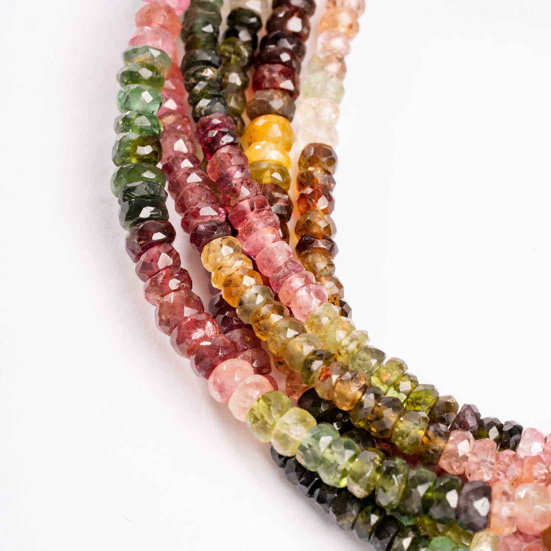 Tourmaline, Mixed - Faceted Necklace