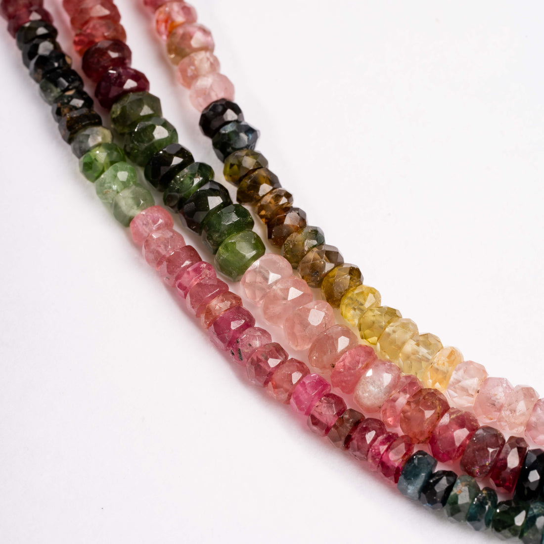 Tourmaline, Mixed - Faceted Necklace