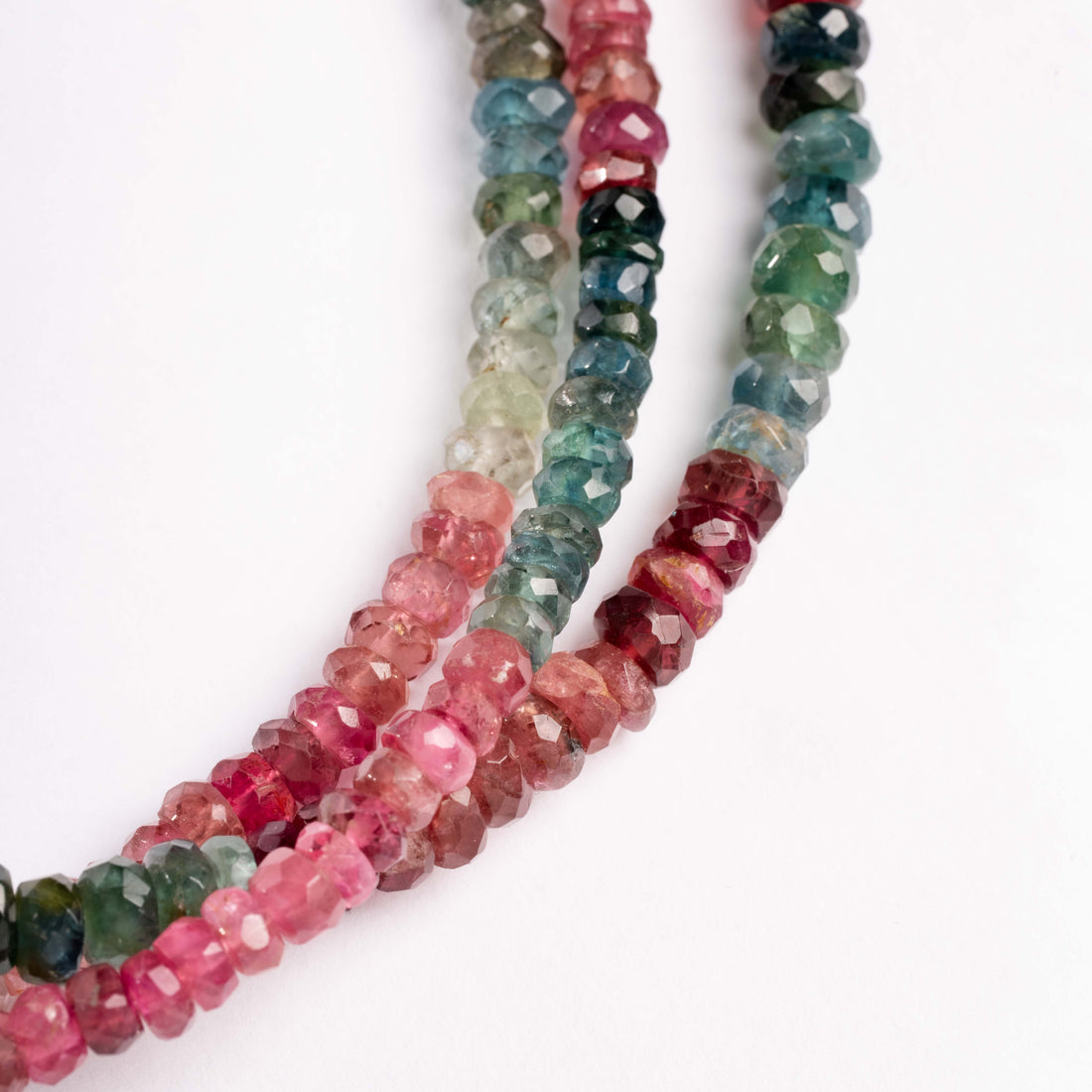 Tourmaline, Mixed - Faceted Necklace