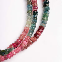 Tourmaline, Mixed - Faceted Necklace
