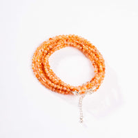 Sunstone - Faceted Beaded Necklace