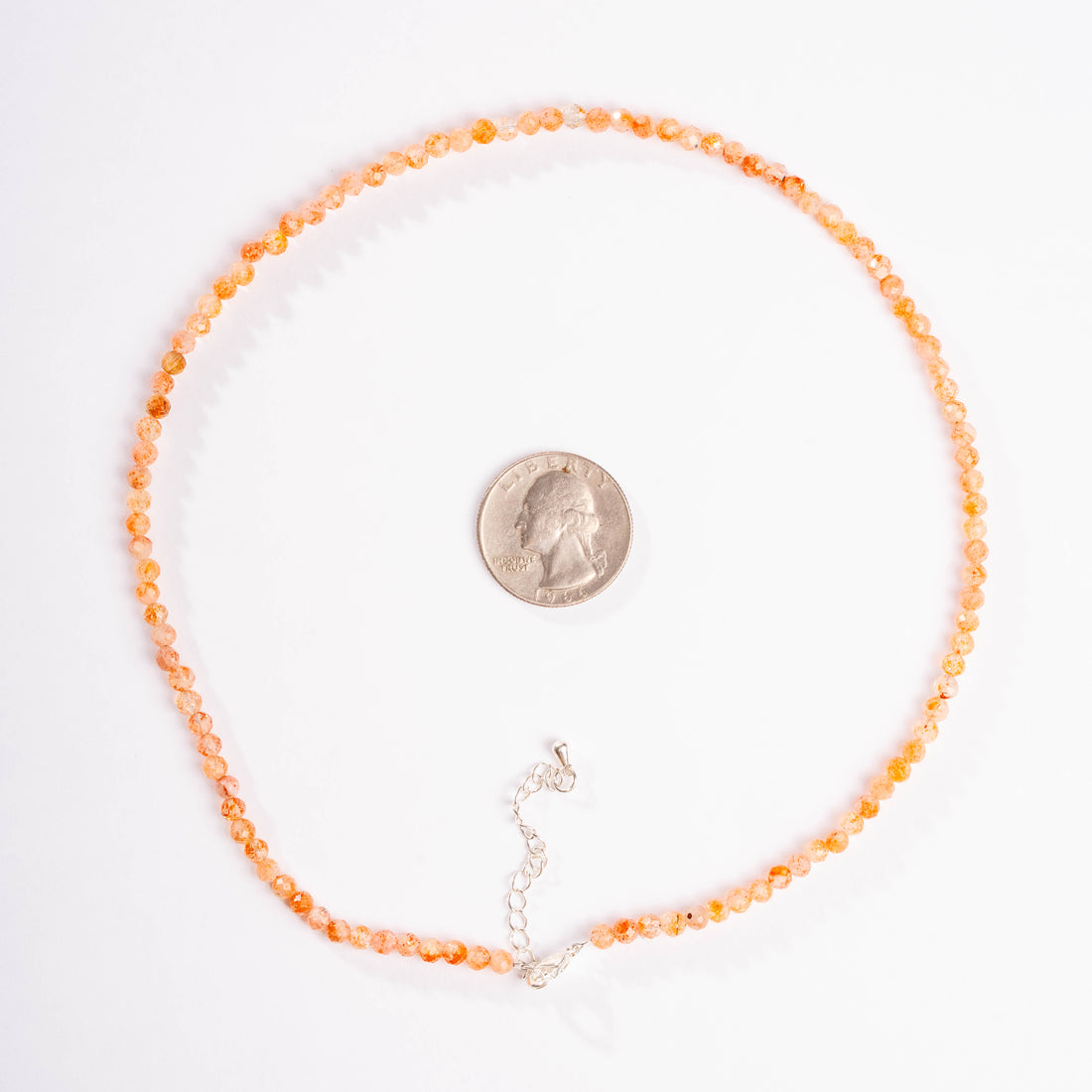 Sunstone - Faceted Beaded Necklace