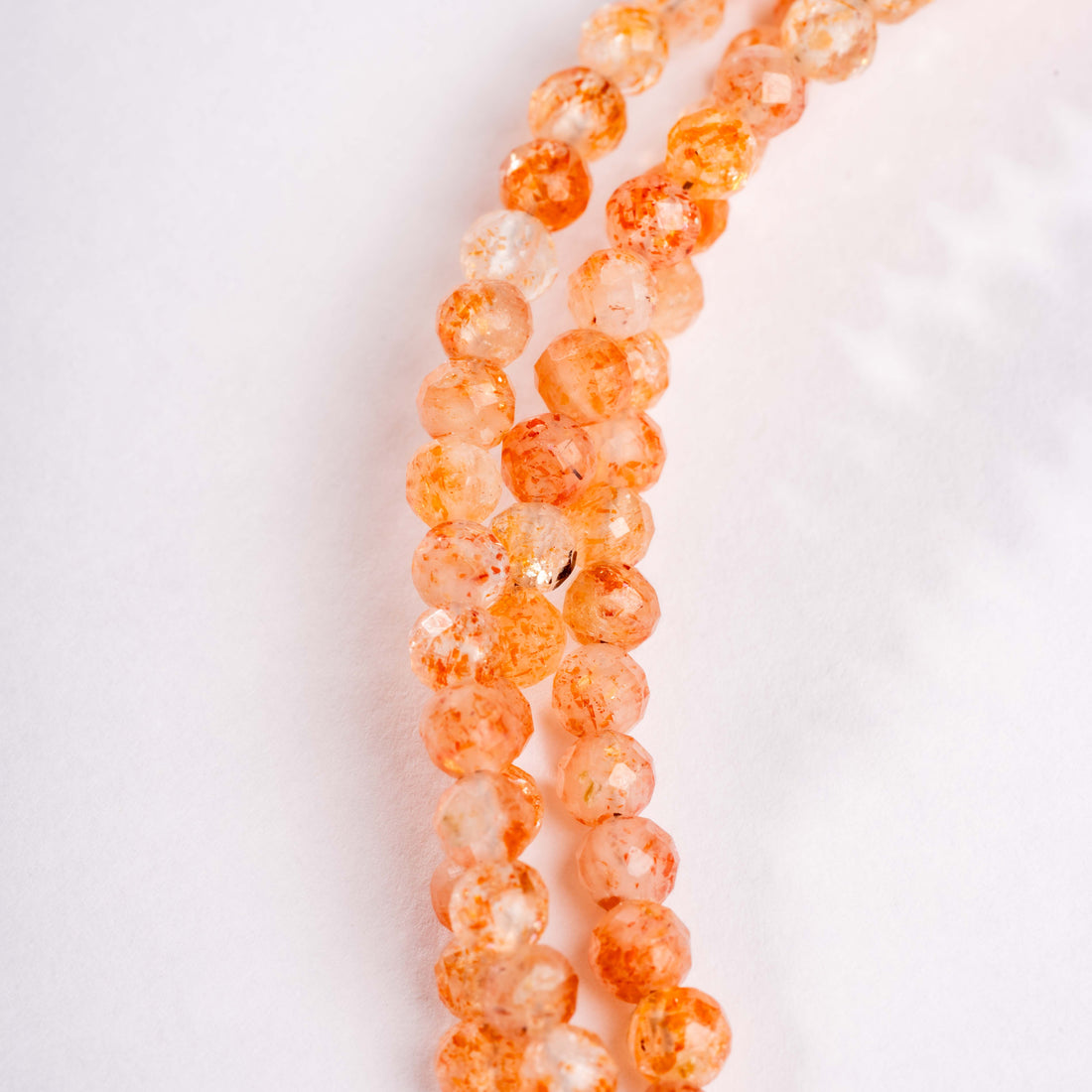 Sunstone - Faceted Beaded Necklace