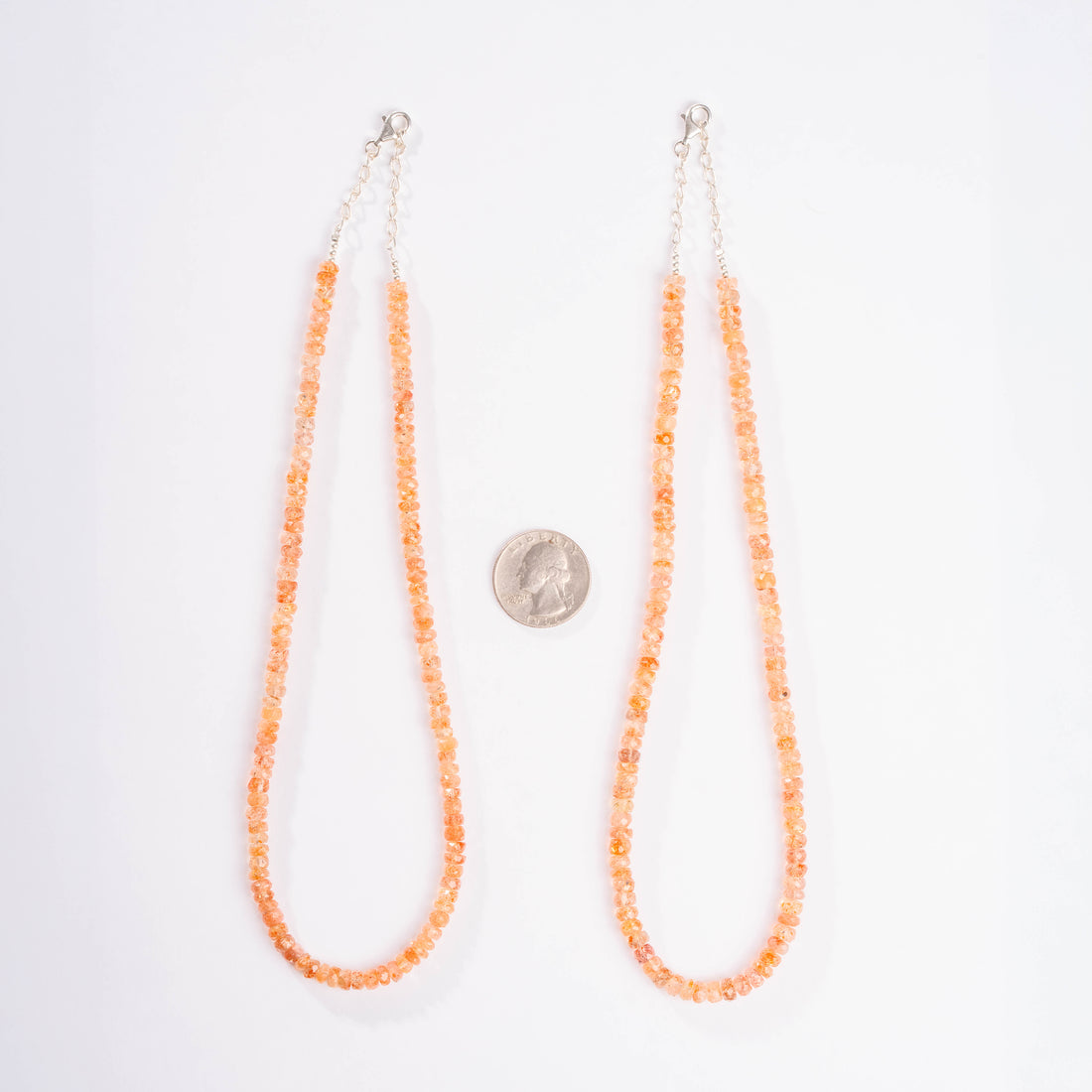 Sunstone - Faceted Beaded Necklace