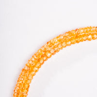 Sapphire, Yellow- Beaded Necklace