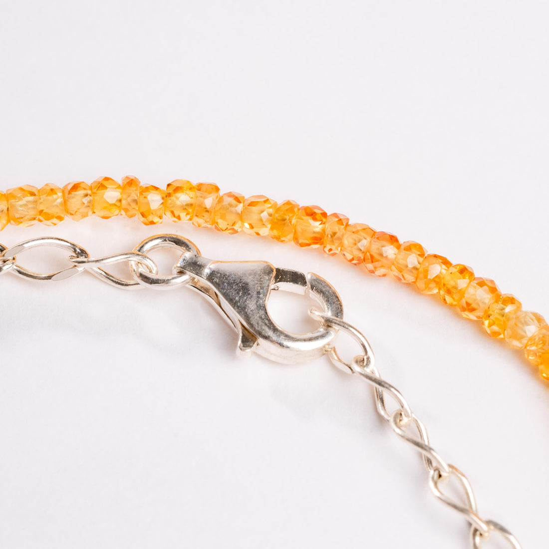 Sapphire, Yellow- Beaded Necklace