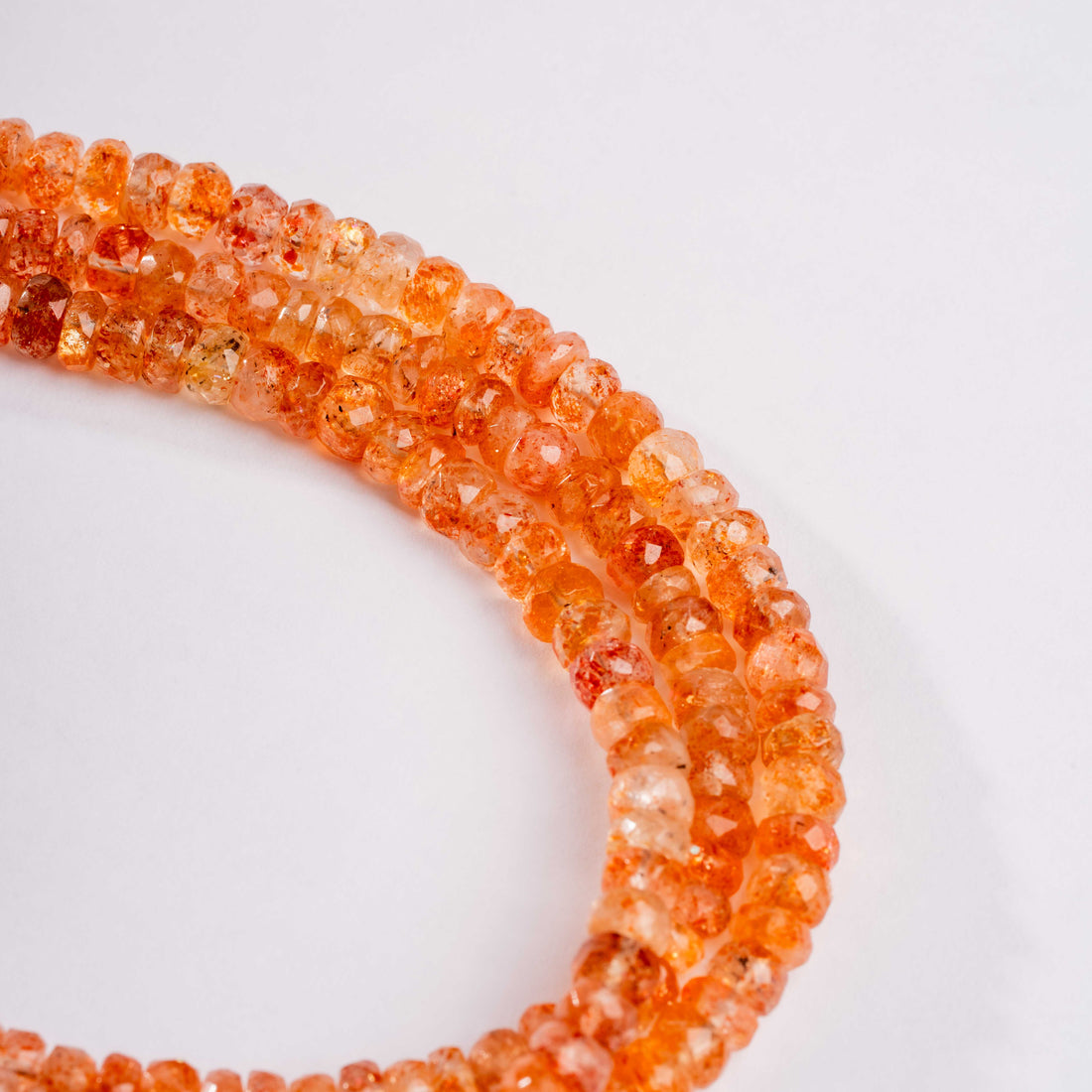 Sunstone - Faceted Beaded Necklace
