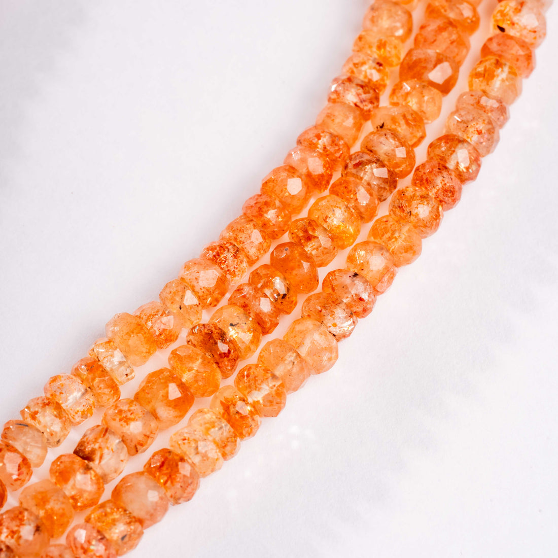Sunstone - Faceted Beaded Necklace