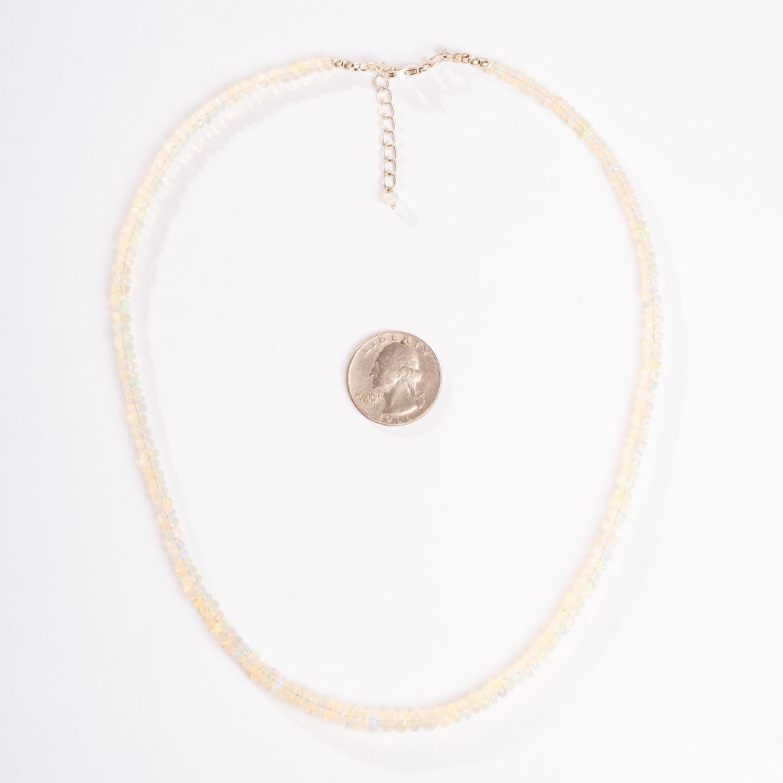 Opal - Faceted Bead Necklace