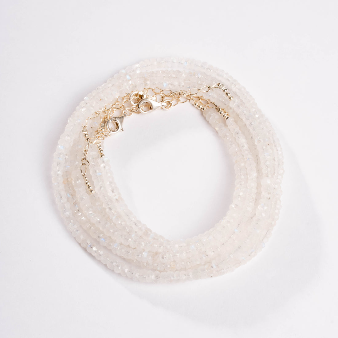 Moonstone -  Faceted Beaded Necklace