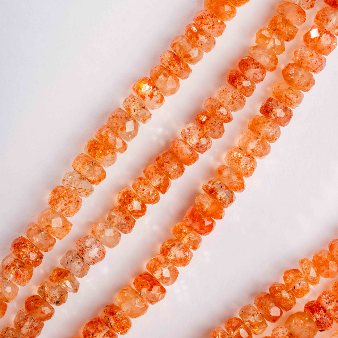 Sunstone - Faceted Beaded Necklace