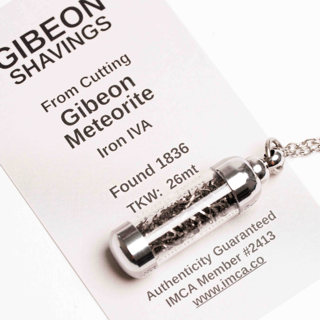 Gibeon Meteorite - Shavings Pendant