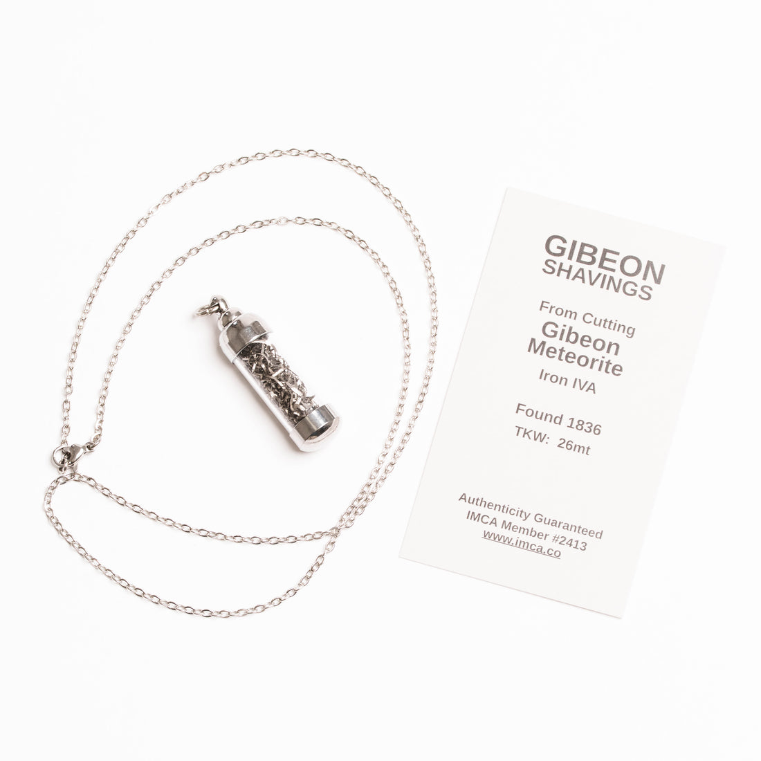 Gibeon Meteorite - Shavings Pendant