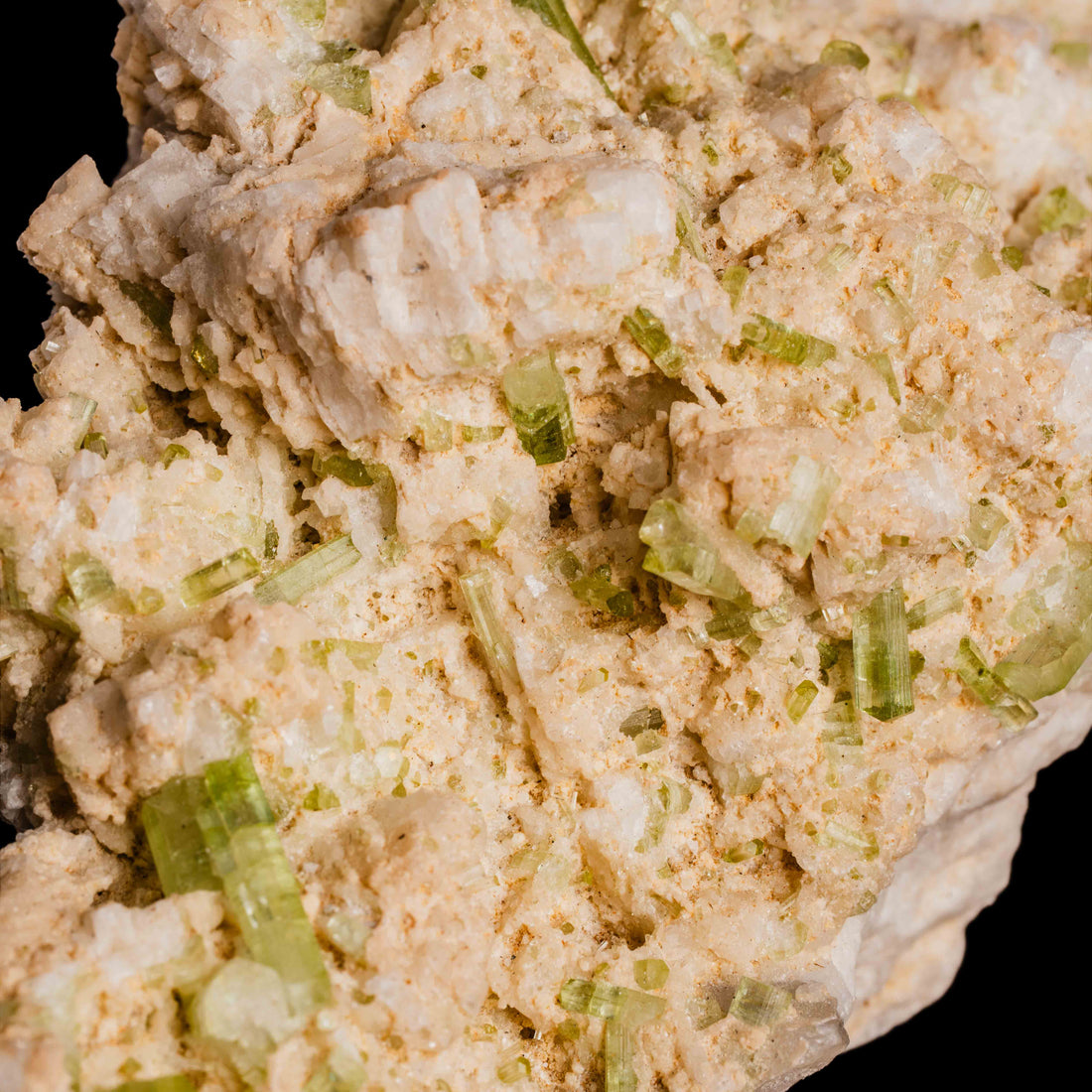Tourmaline, Green - Cluster