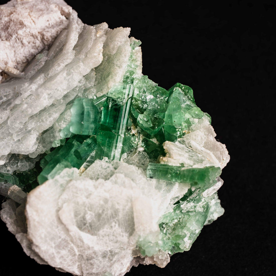 Tourmaline, Green - Cluster