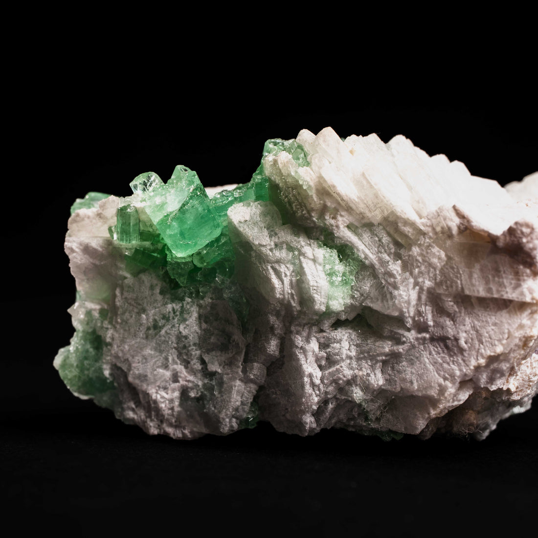 Tourmaline, Green - Cluster