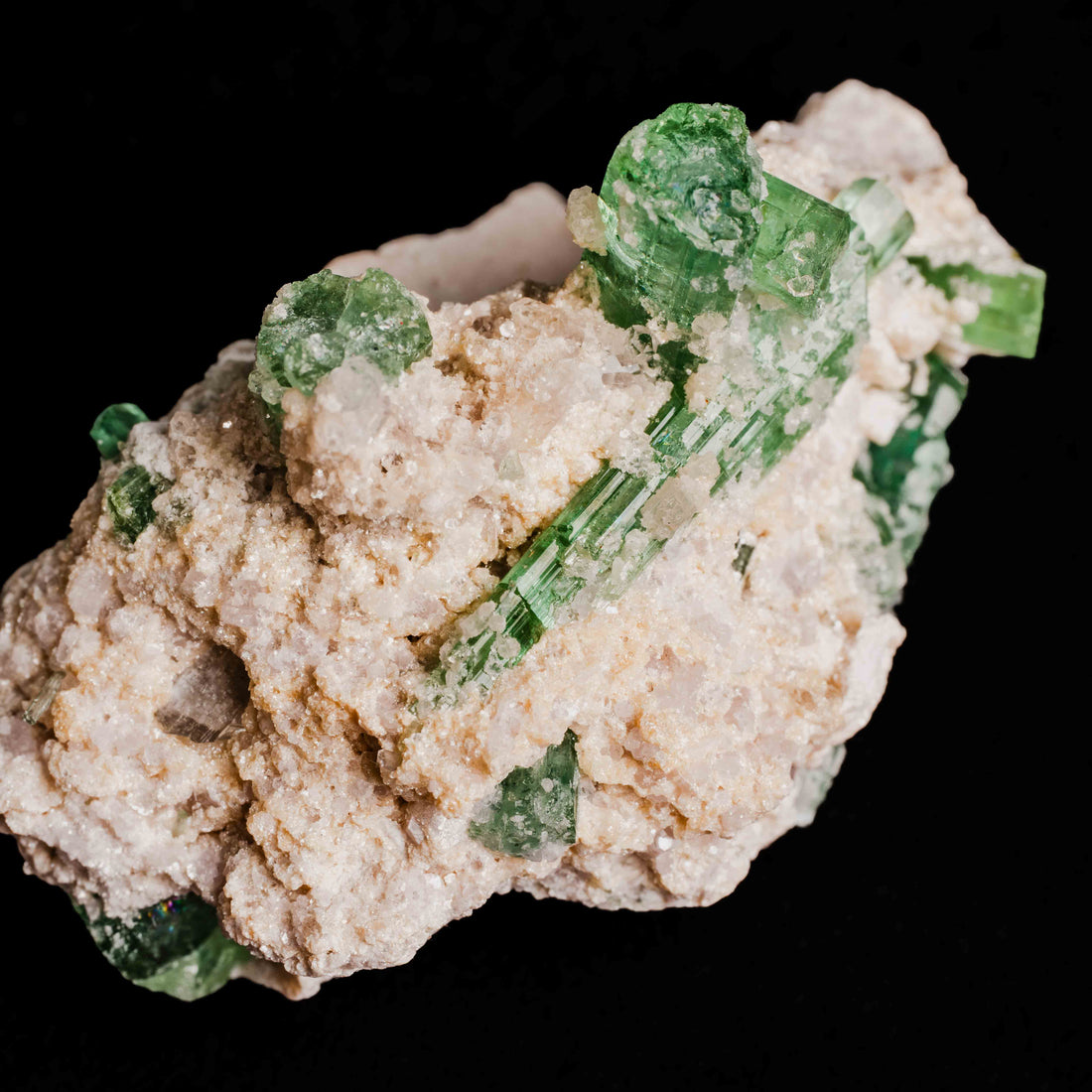 Tourmaline, Green - Cluster