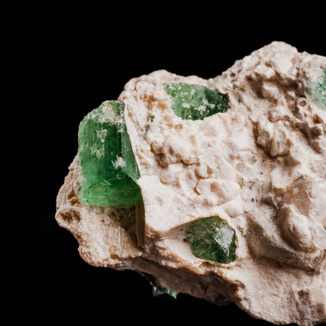 Tourmaline, Green - Cluster