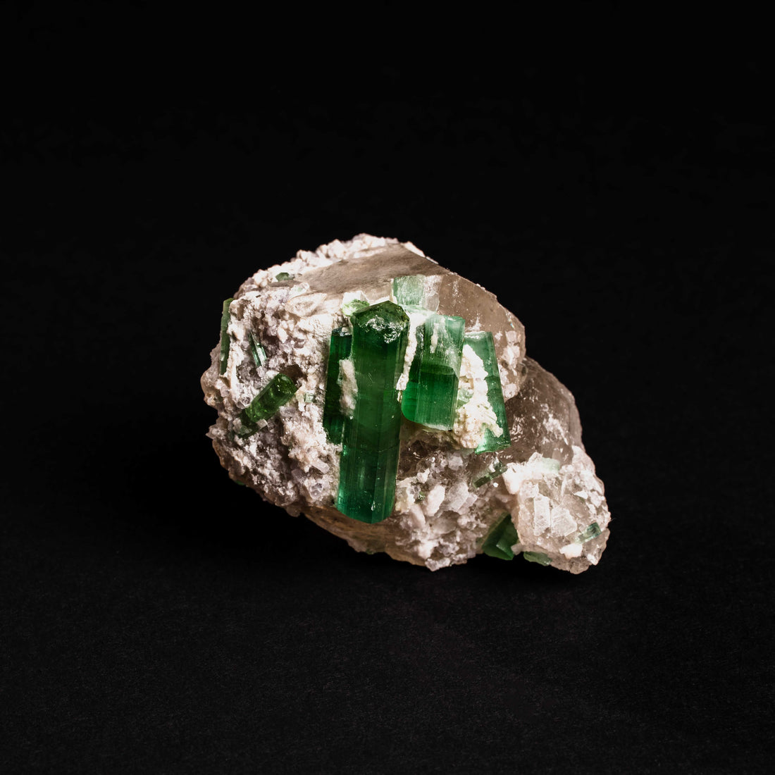 Tourmaline, Green - Cluster