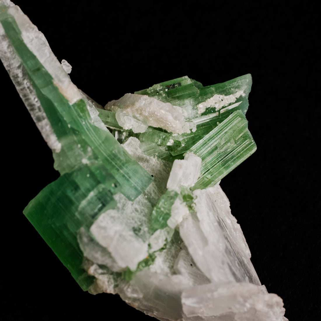 Tourmaline, Green - Cluster