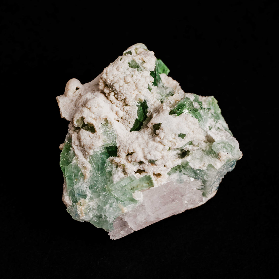 Tourmaline, Green - Cluster