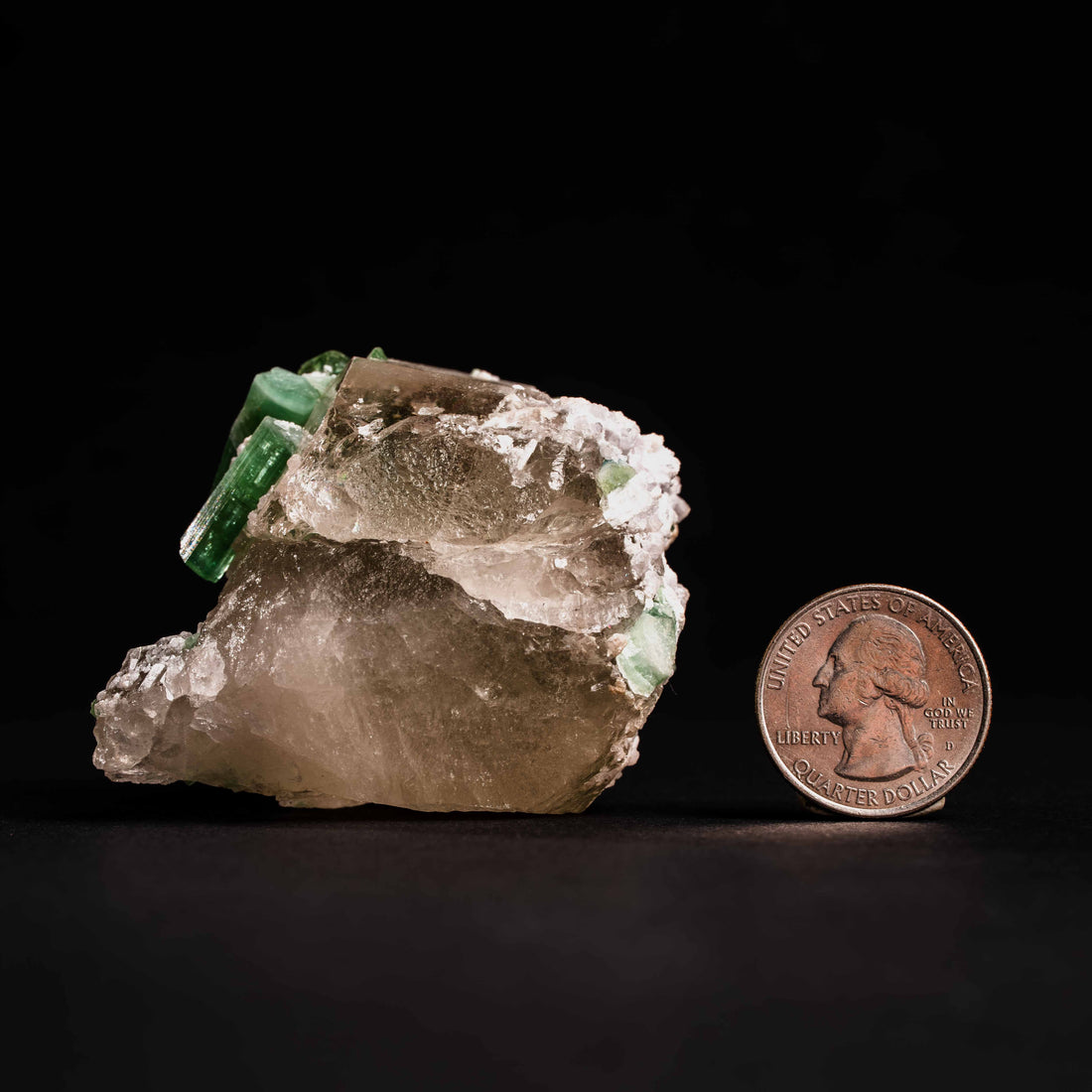 Tourmaline, Green - Cluster
