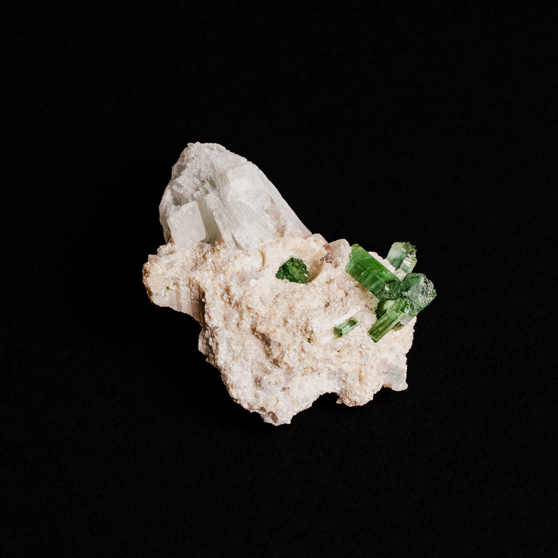 Tourmaline, Green - Cluster
