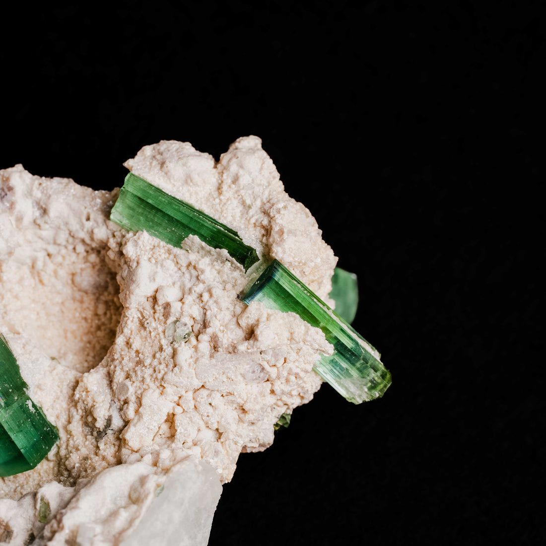 Tourmaline, Green - Cluster