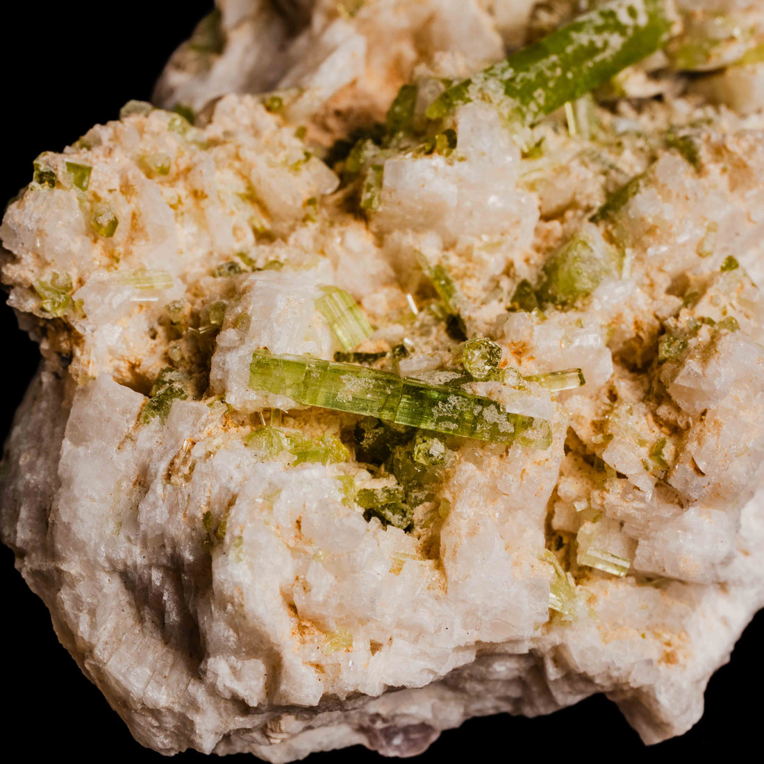 Tourmaline, Green - Cluster