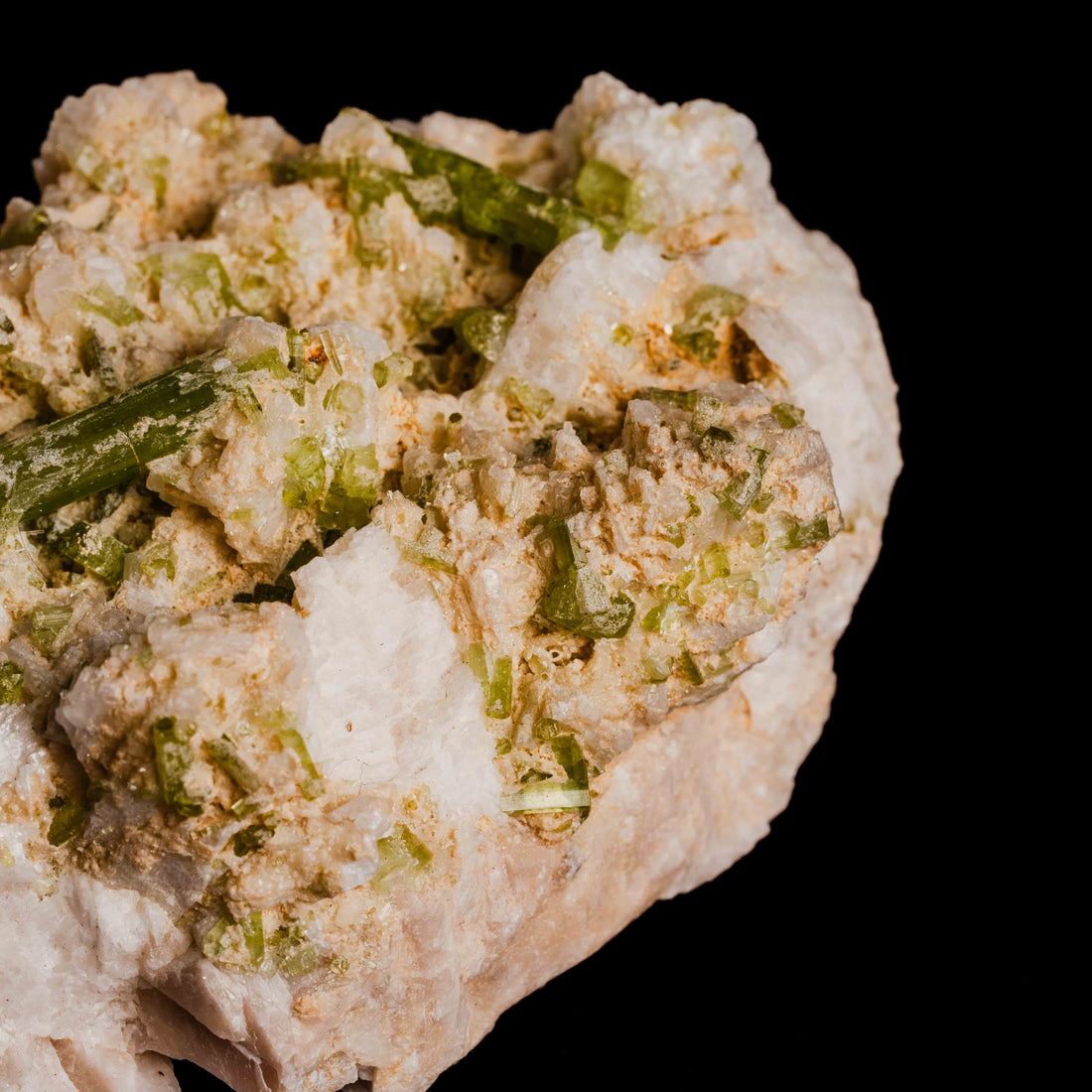 Tourmaline, Green - Cluster