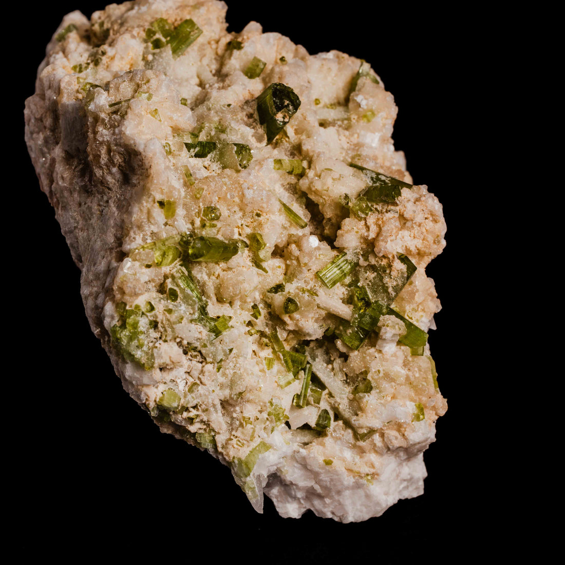 Tourmaline, Green - Cluster