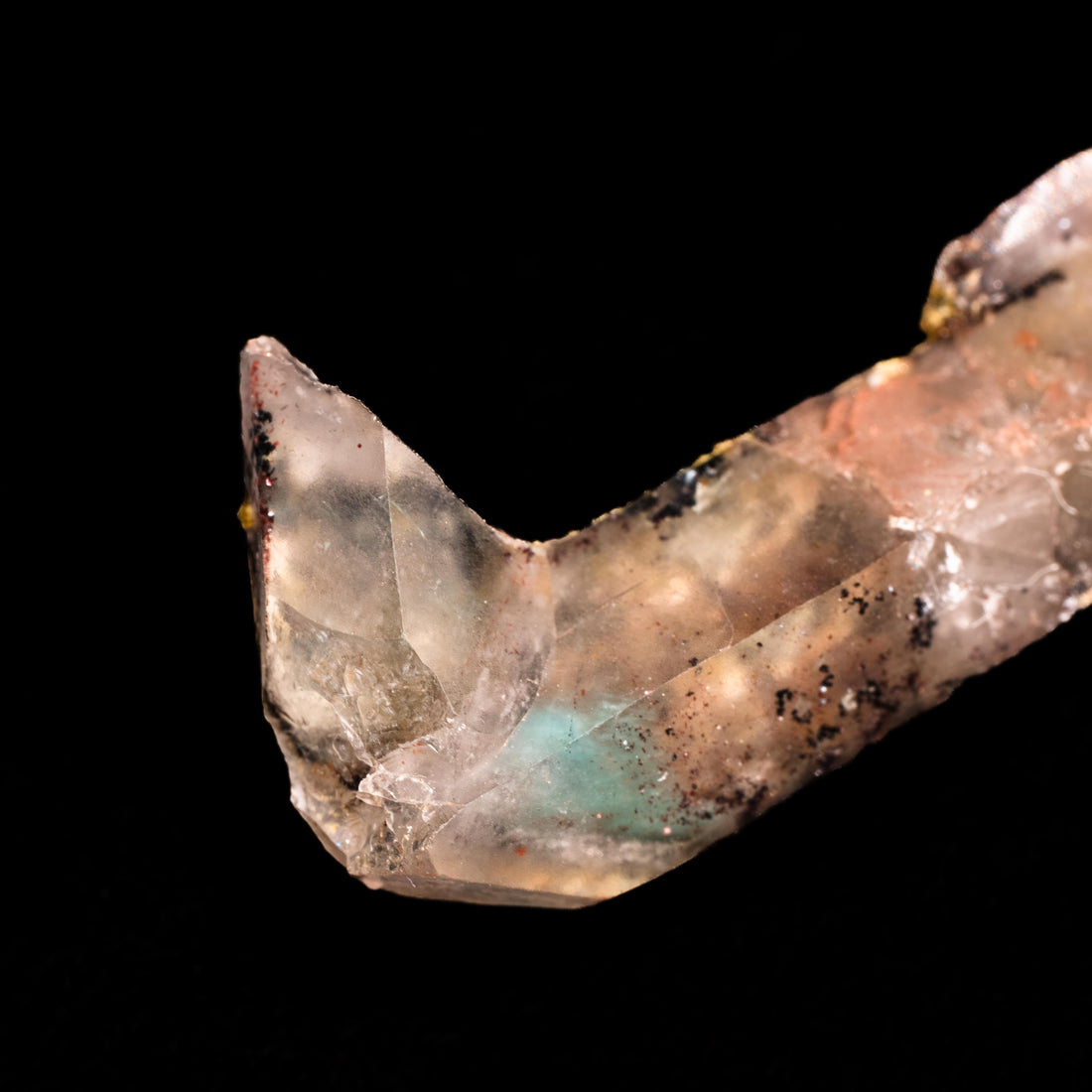 Papagoite and Ajoite in Quartz