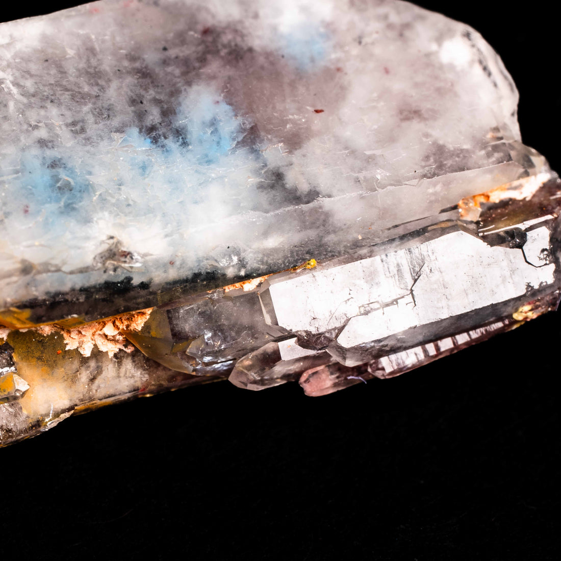 Papagoite and Ajoite in Quartz